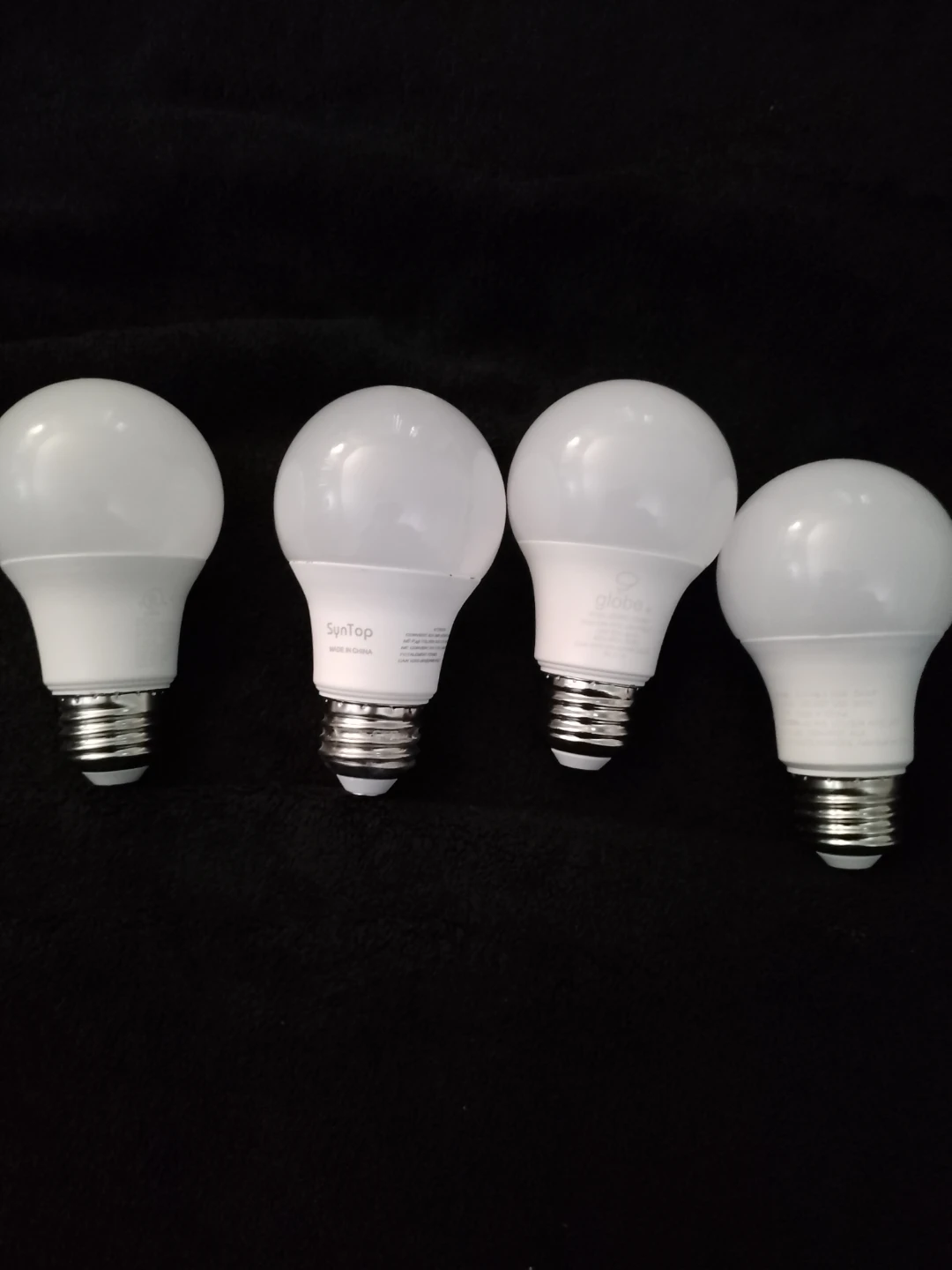 Four LED Light Bulbs - SunTop, Globe