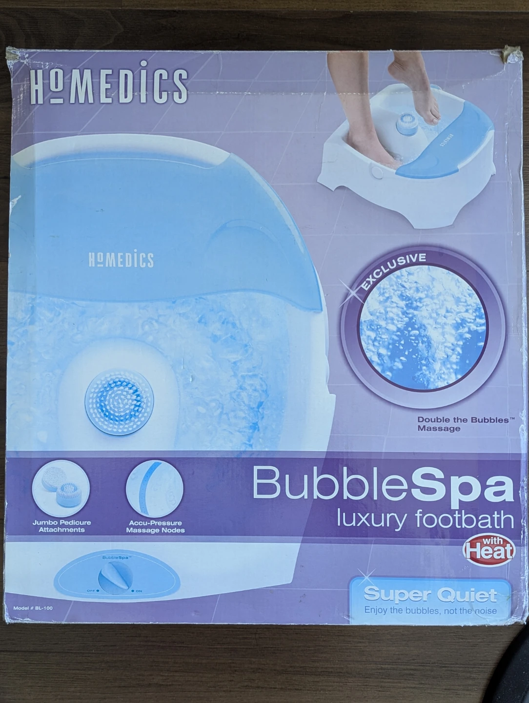 HoMedics BubbleSpa Luxury Footbath with Heat - photo 2