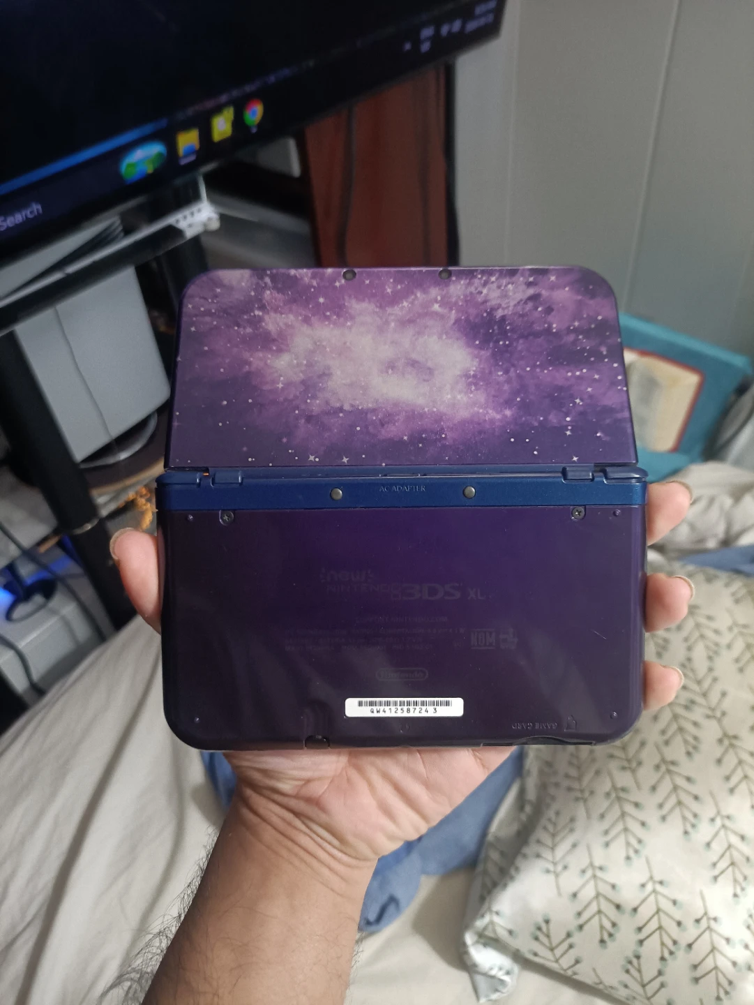 modded new Nintendo 3dsxl galaxy edition mint condition - photo 2