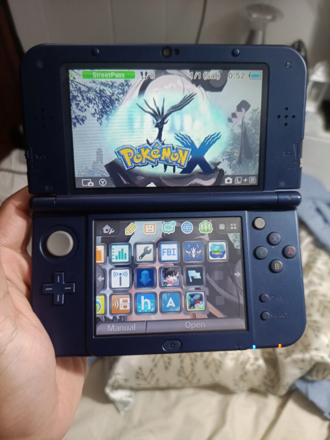 modded new Nintendo 3dsxl galaxy edition mint condition - photo 3