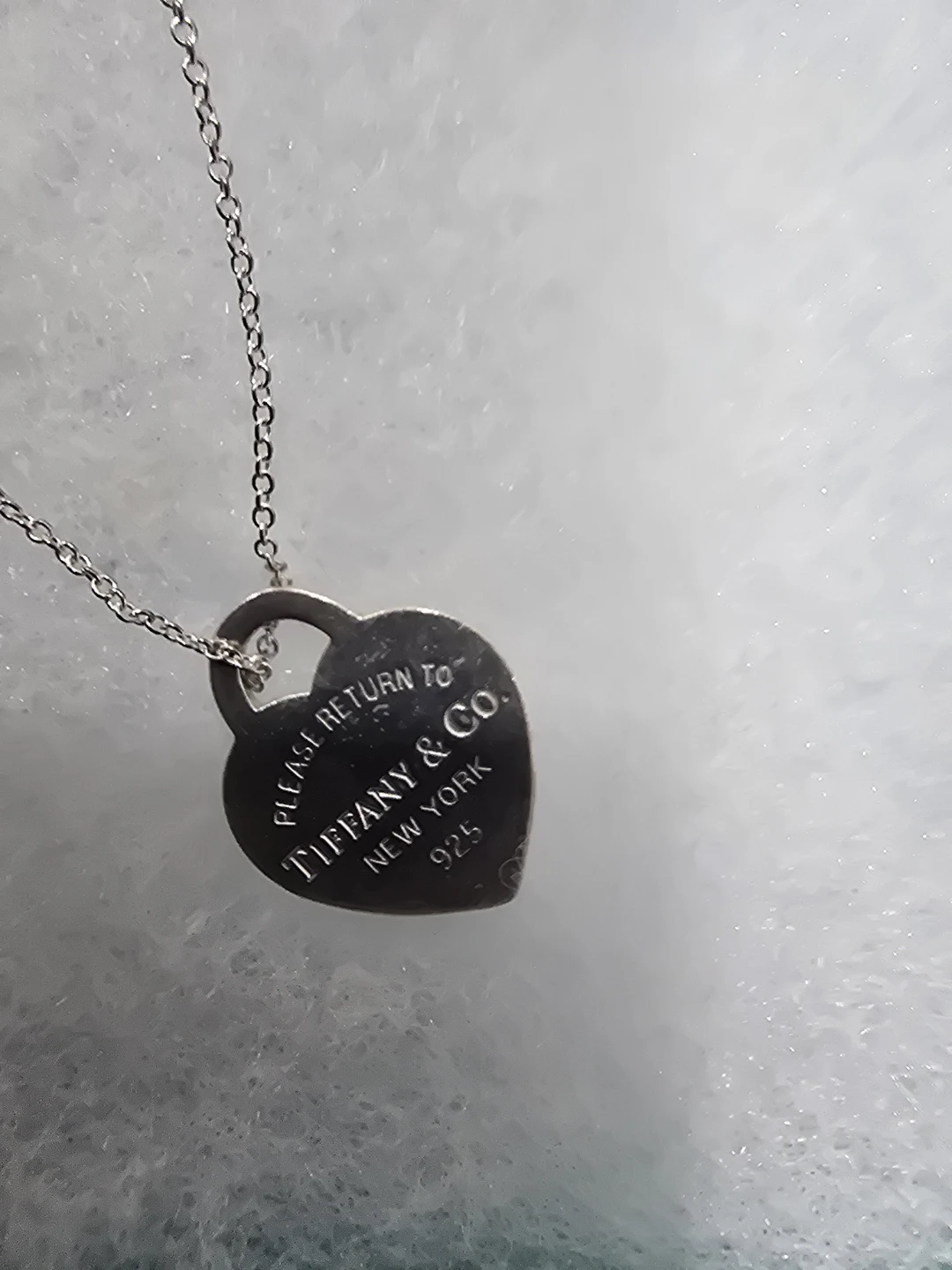 Tiffany & Co. Sterling Silver Heart Tag Necklace