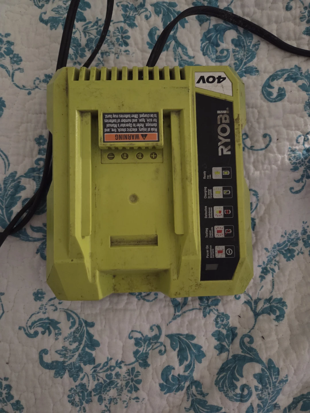 Ryobi 40V Lithium 6Ah Battery and Charger - photo 2