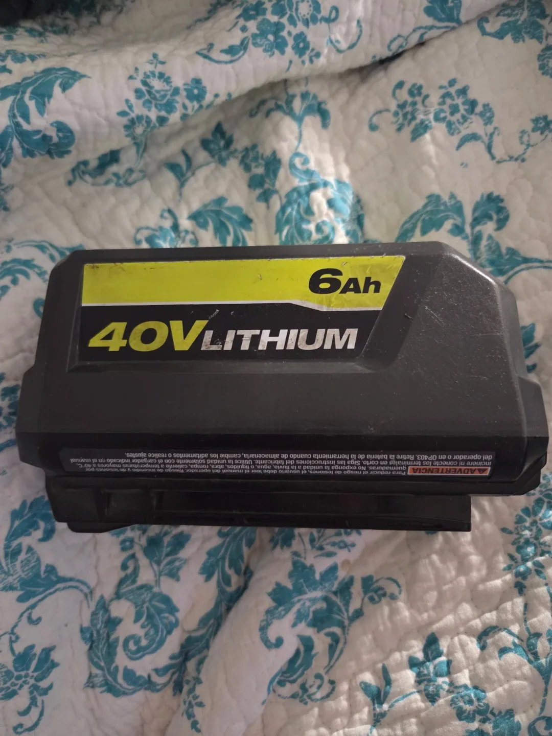 Ryobi 40V Lithium 6Ah Battery and Charger - photo 3