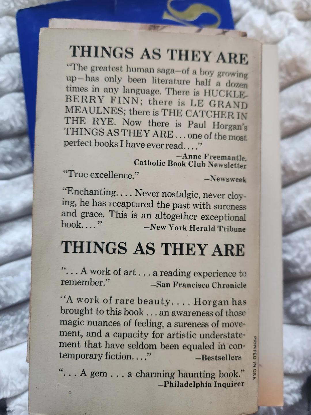 Paul Horgan Things As They Are Paperback Book - photo 2