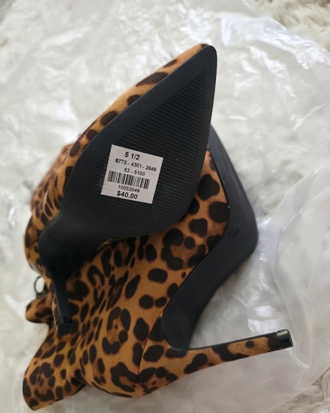 Leopard Ladies Fashion Boots, Size 5.5 - photo 3
