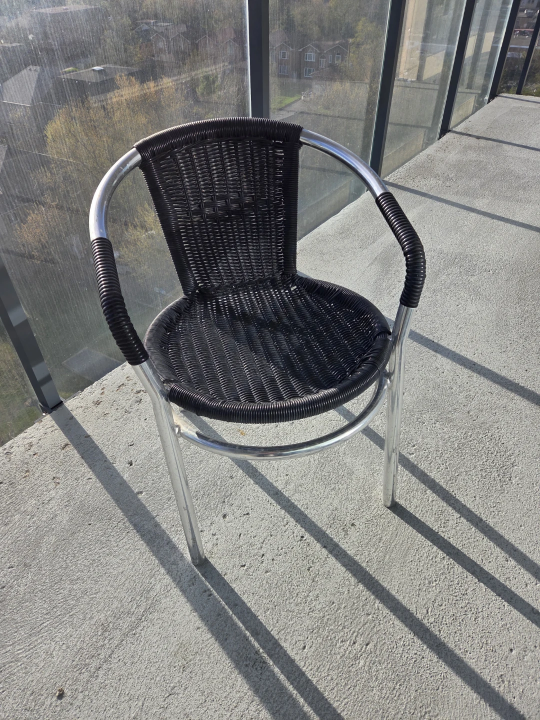 Wicker Patio Chair with Aluminum Frame