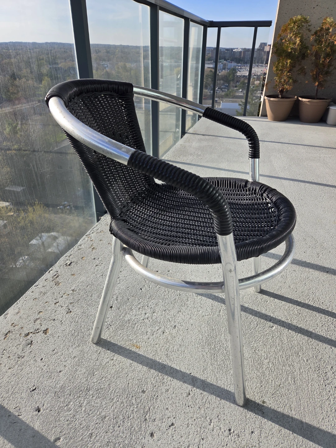Wicker Patio Chair with Aluminum Frame - photo 2