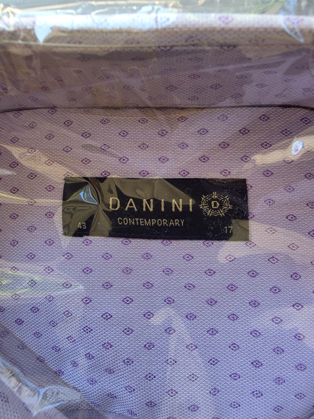 Danini Contemporary Men's Dress Shirt Purple Size 43(NWT) - photo 2