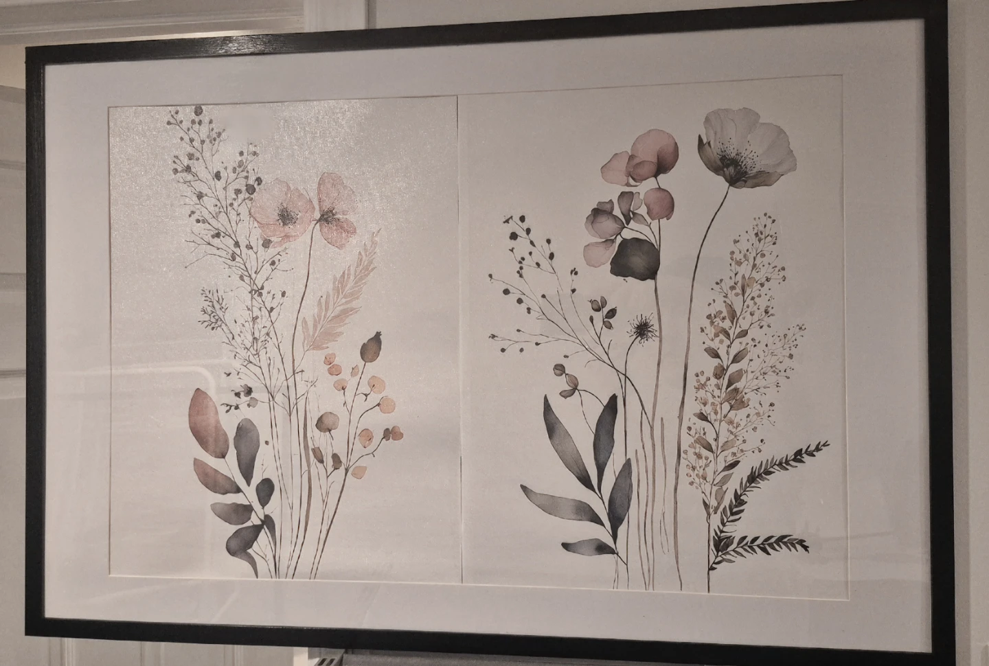 Framed Botanical Print Art Set