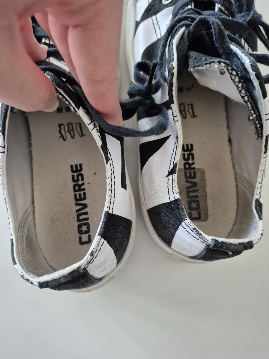 Converse All Star Sneakers - Black & White Pattern - photo 4