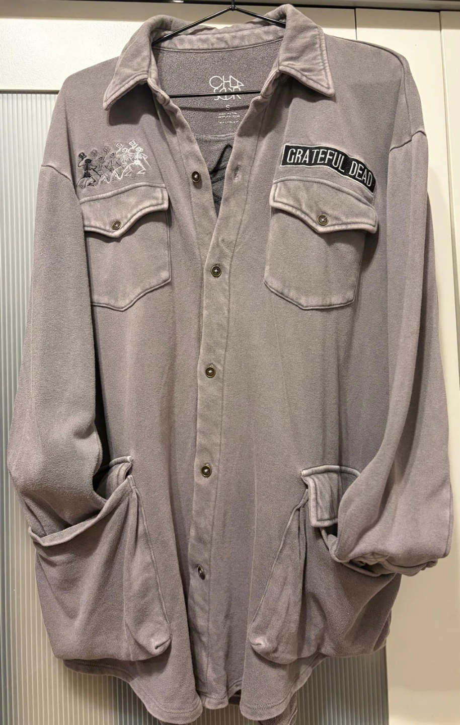 Grateful Dead Chaser Graphic Button-Up Shacket - photo 3