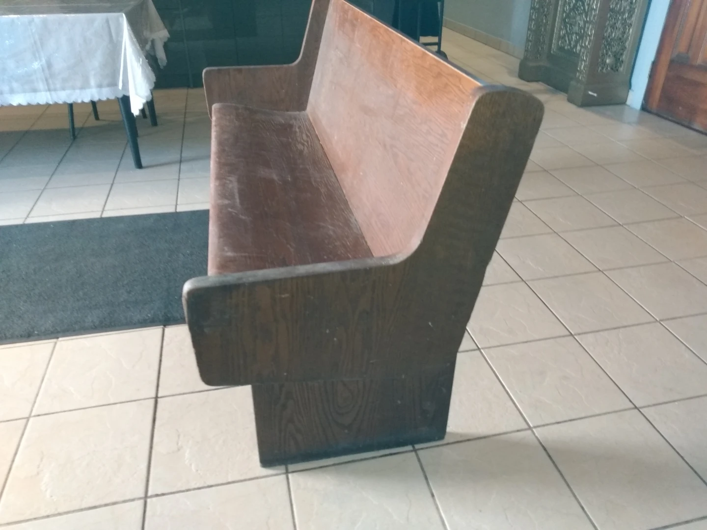 Church pew read description - photo 2