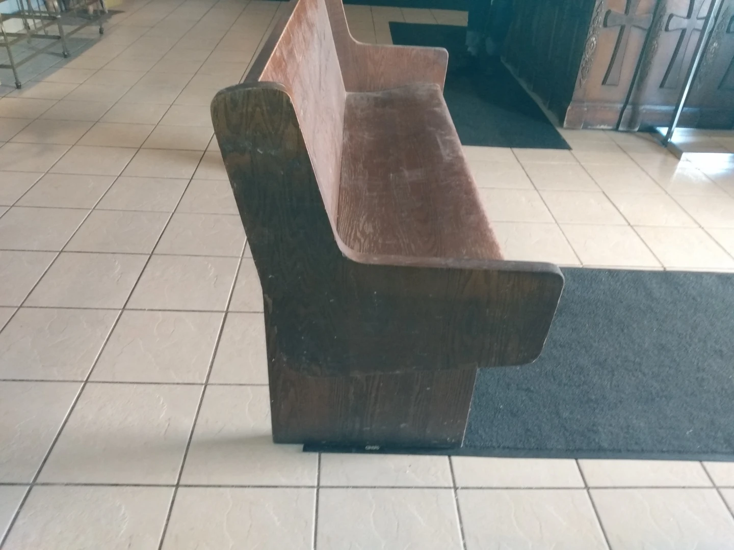 Church pew read description - photo 3