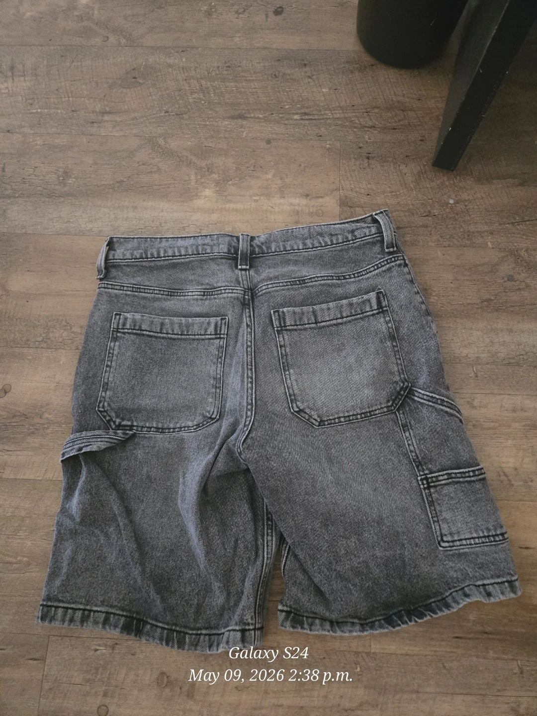 Hollister Baggy Jean Shorts W31 Grey