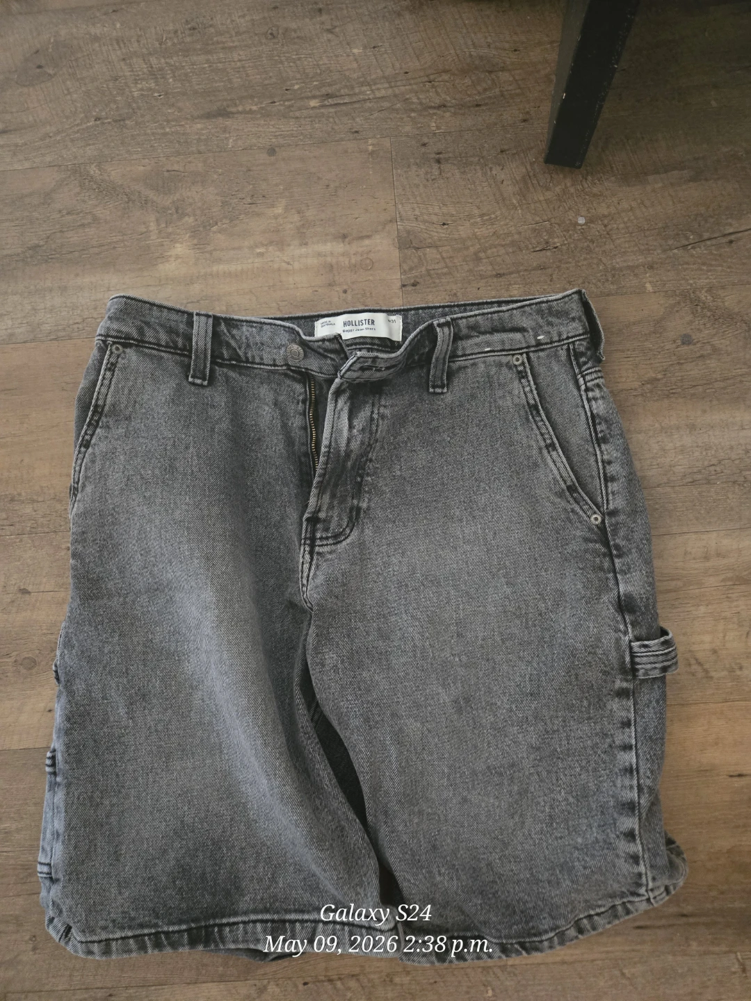 Hollister Baggy Jean Shorts W31 Grey - photo 2