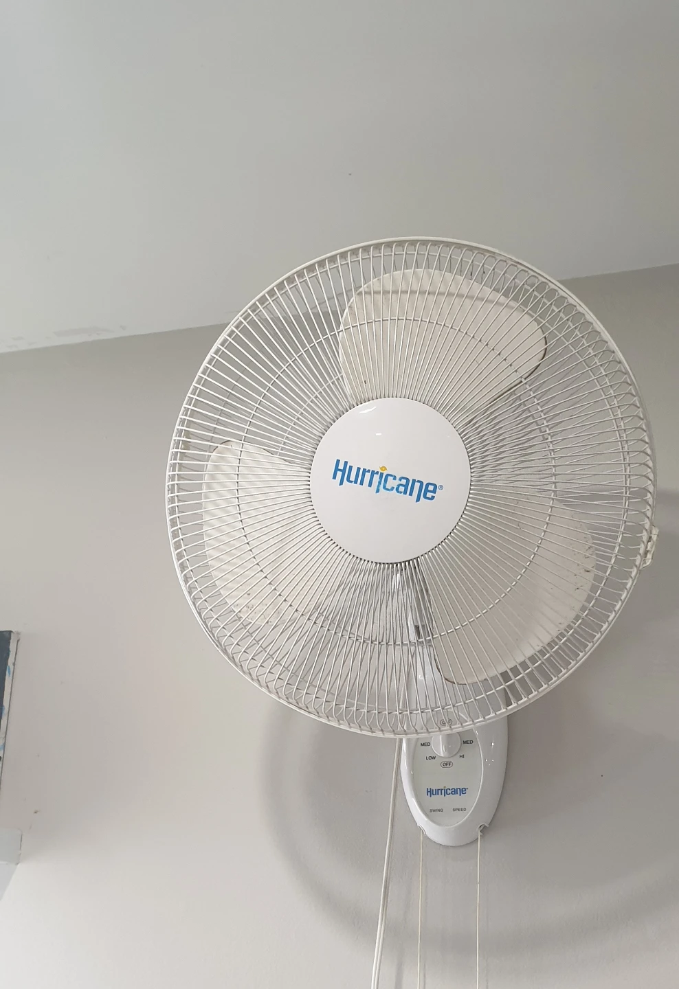 Hurricane Wall Mount Fan - White