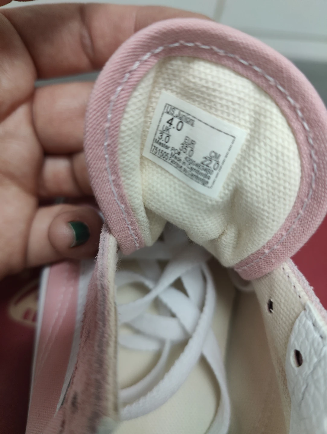 Vans Old Skool Powder Pink/True White Youth Size 4 - photo 2
