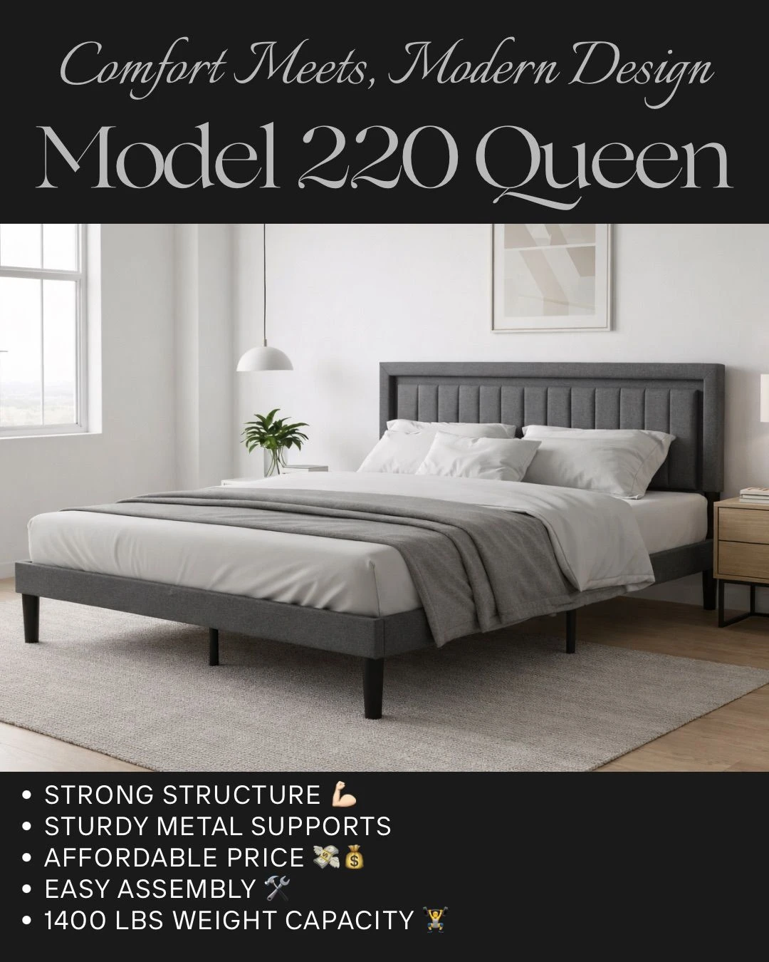 Brand Queen Bed Frame - photo 2