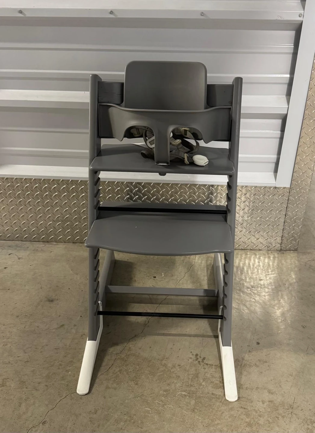 Gray Stokke Tripp Trapp High Chair with Baby Set