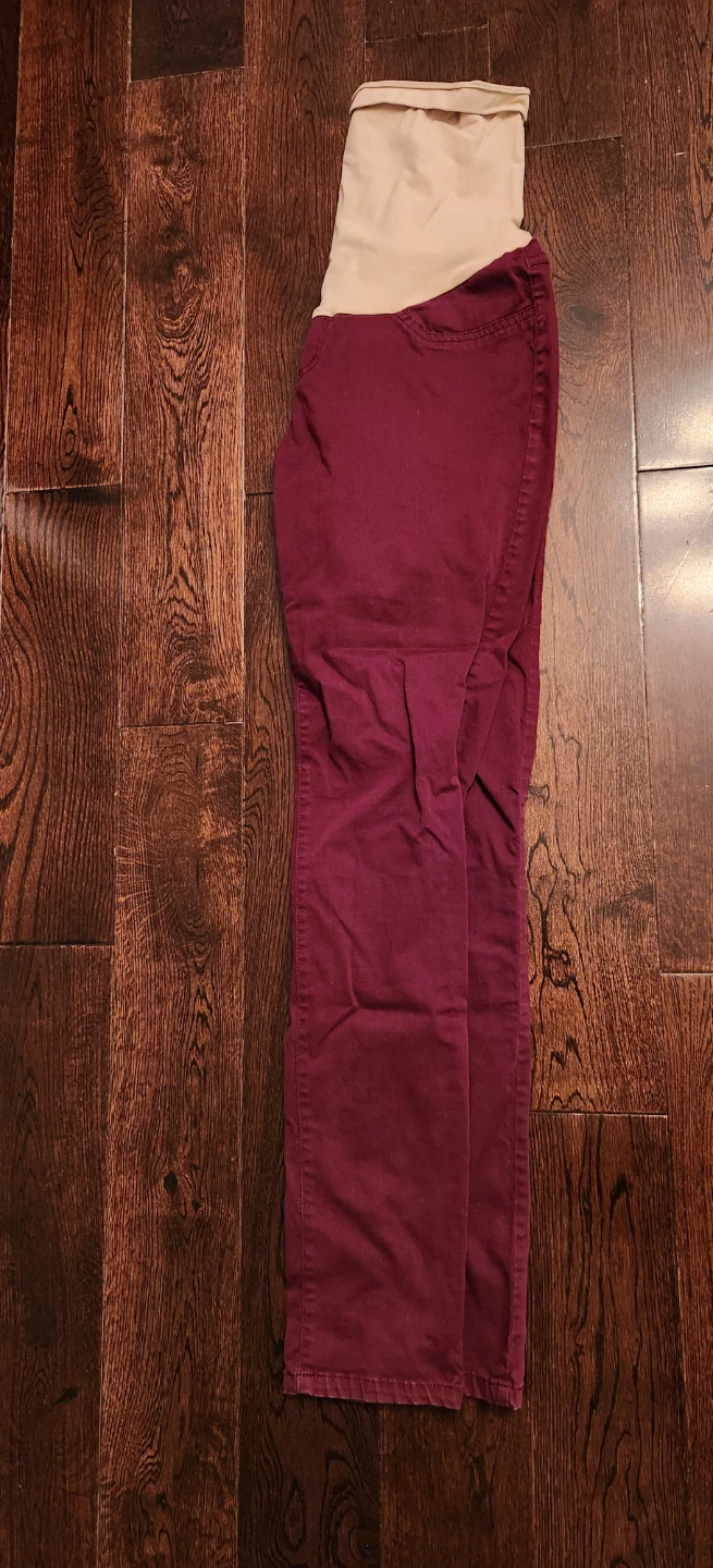 Motherhood Maternity Burgundy Pants Size S
