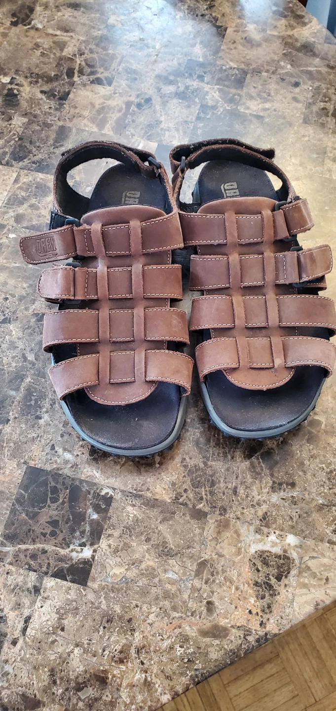 Men's Leather Orew Sandals Size 10.5