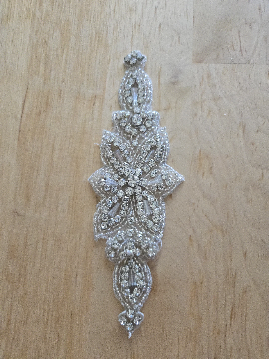 Beaded Applique Embellishment for Crafts and Apparel