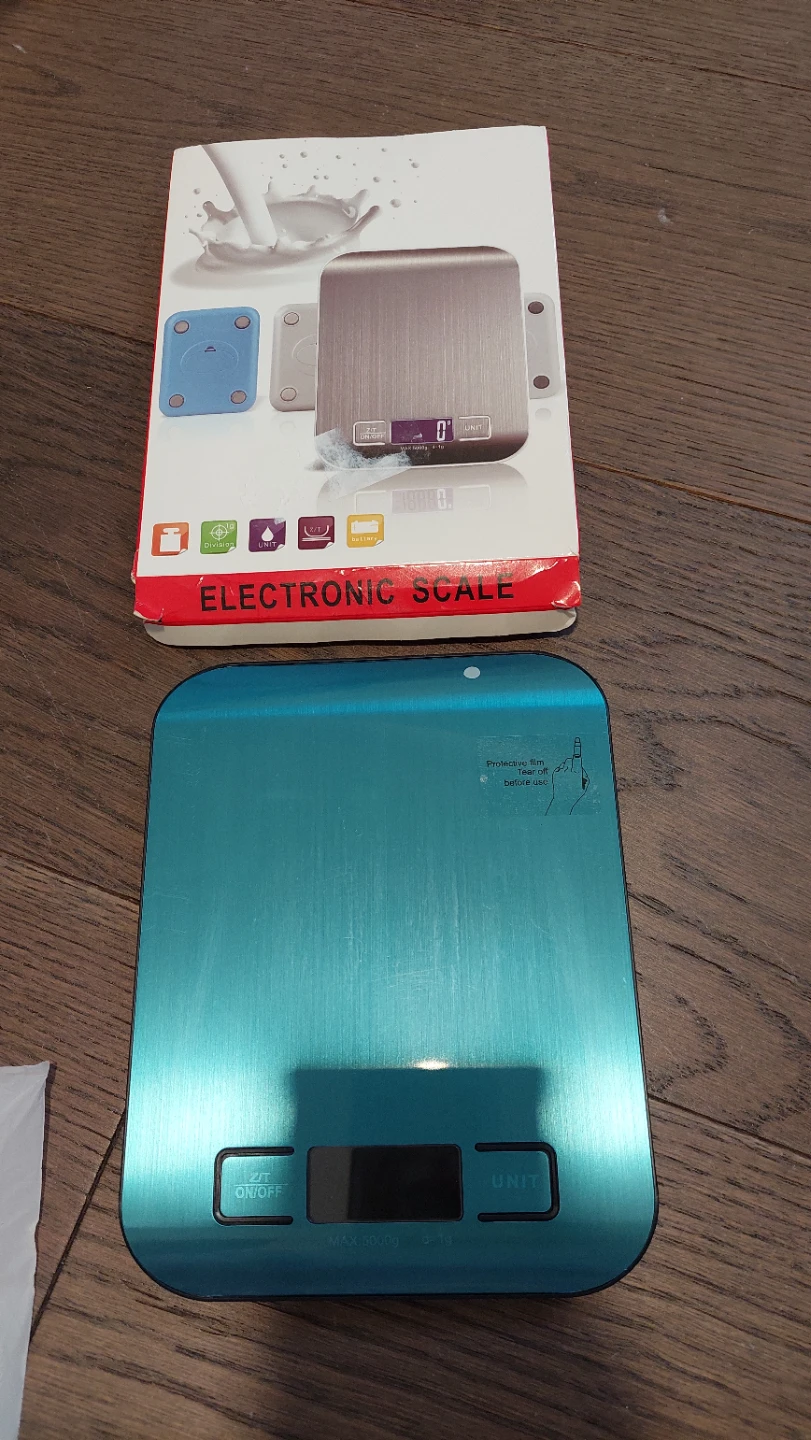 Blue Electronic Kitchen Scale