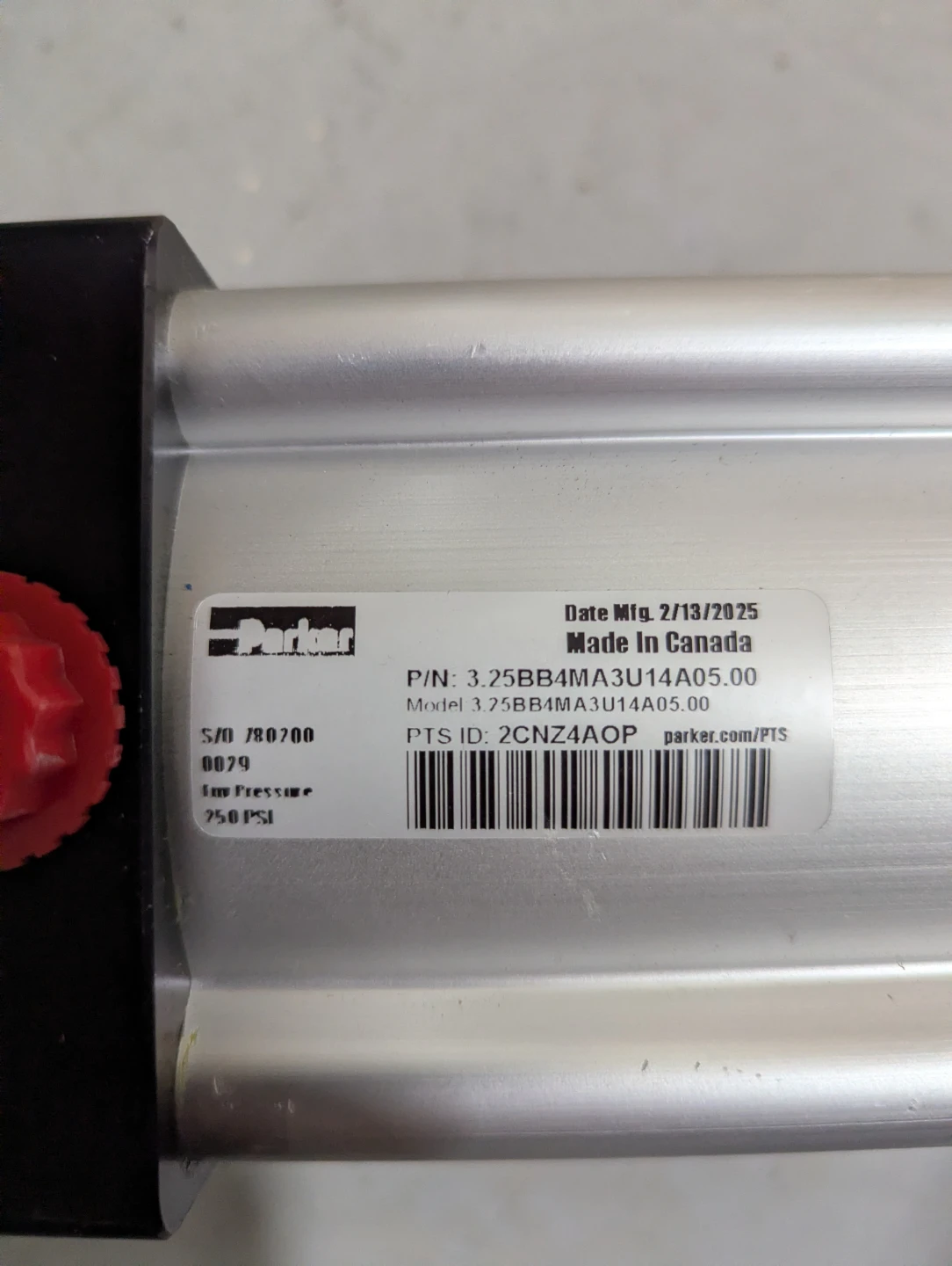 Parker Pneumatic Cylinder 3.25BB4MA3U14A05.00 - photo 2