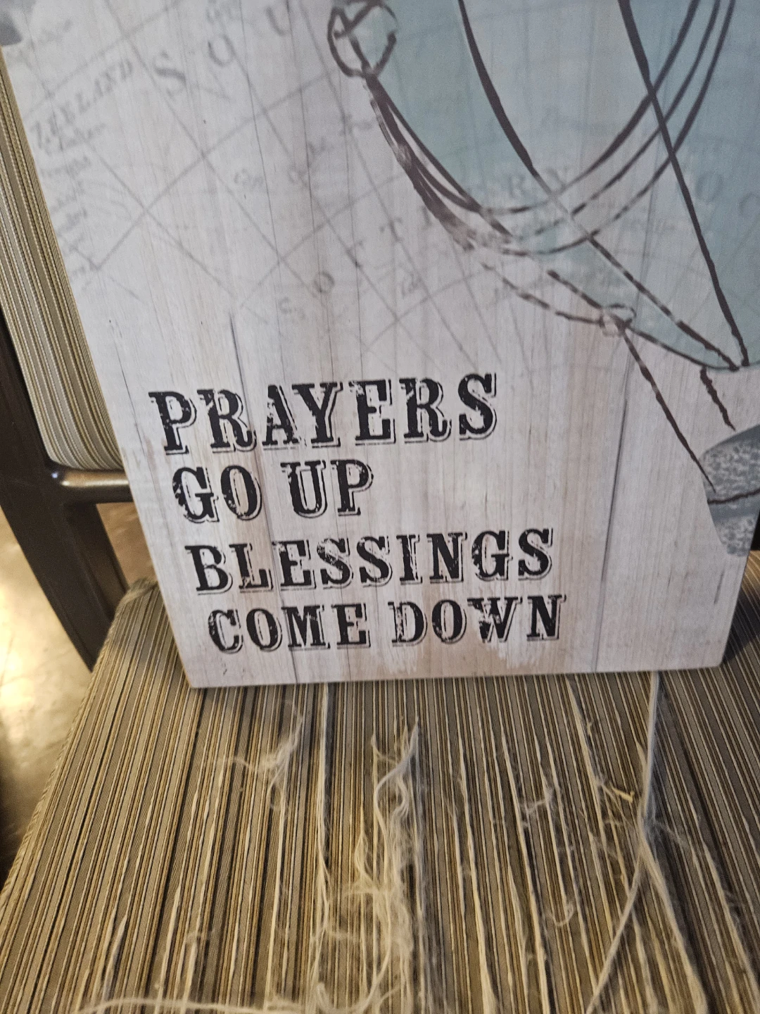Decorative Wooden Sign with Hot Air Balloons - photo 3