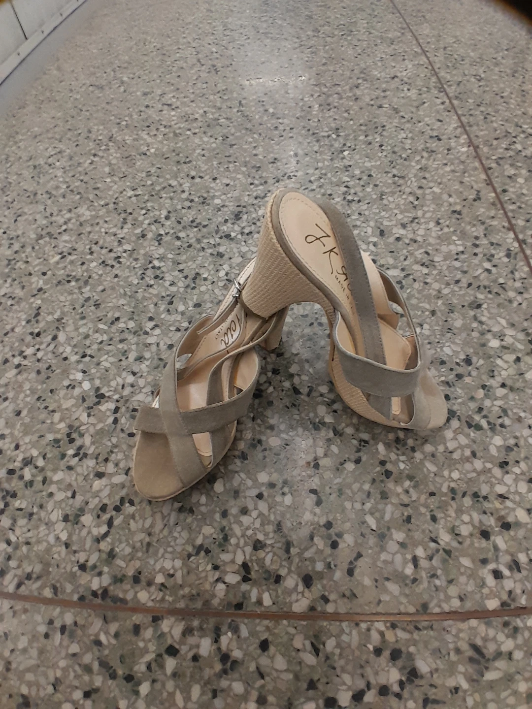 J.KIDD Grey Suede Heeled Sandals - photo 3