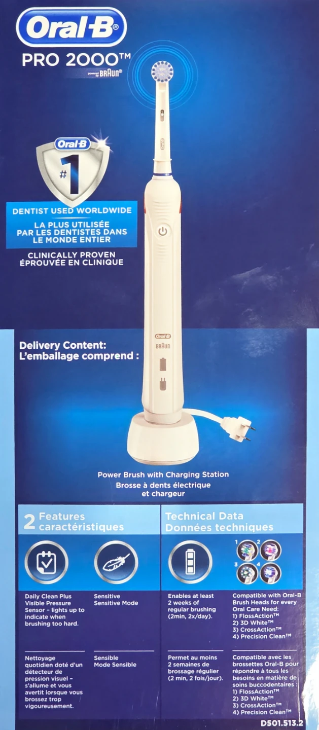 Oral-B Pro 2000 Rechargeable Electric Toothbrush - photo 2