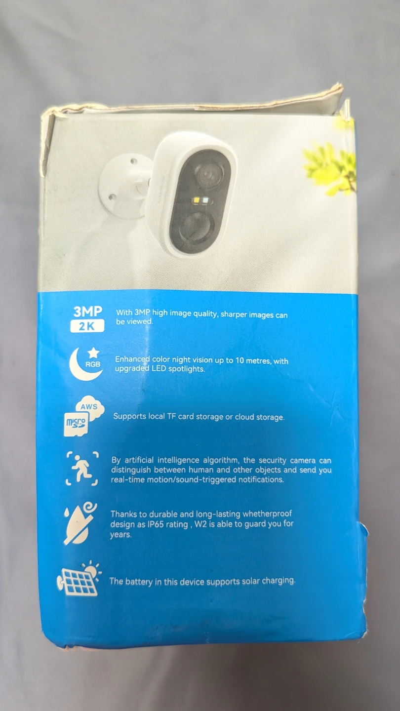 Laxihub W2 3MP Outdoor Wi-Fi Battery Camera - photo 2