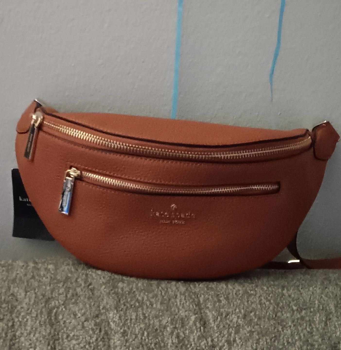Brown kate spade waist purse