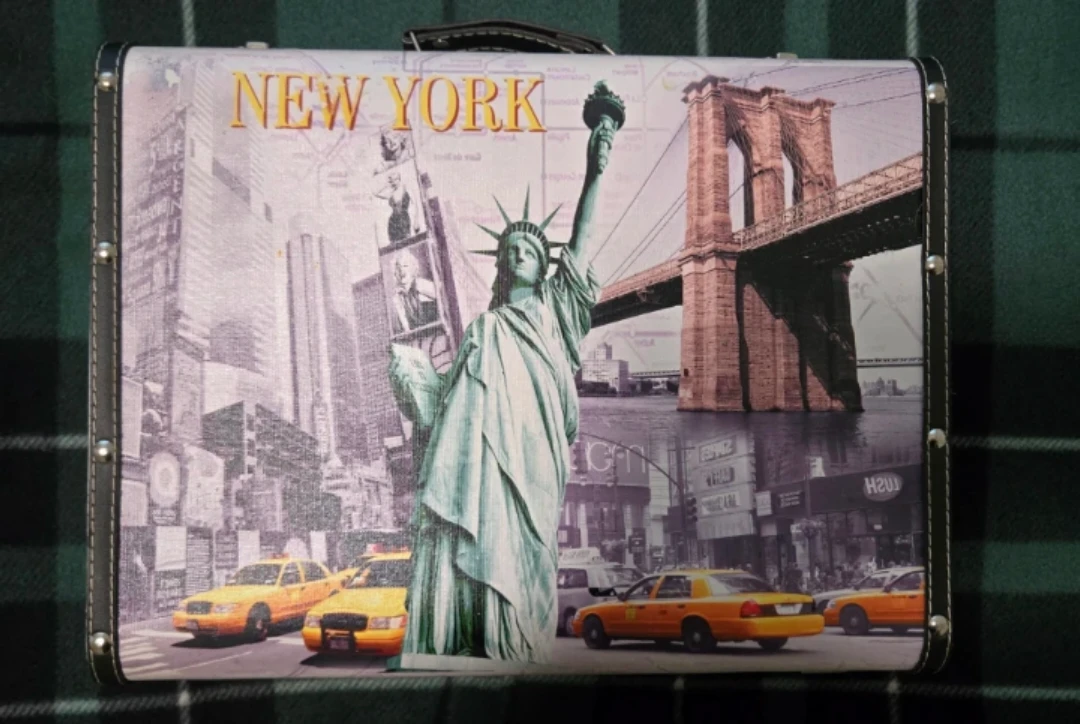 New York themed decorative suitcase