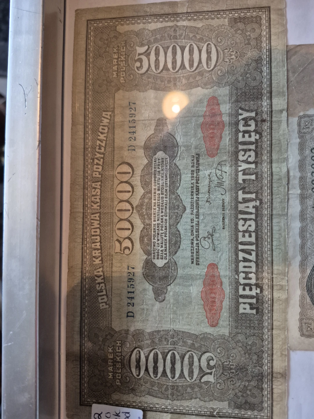 Poland 50,000 Zlotych Banknote 1932