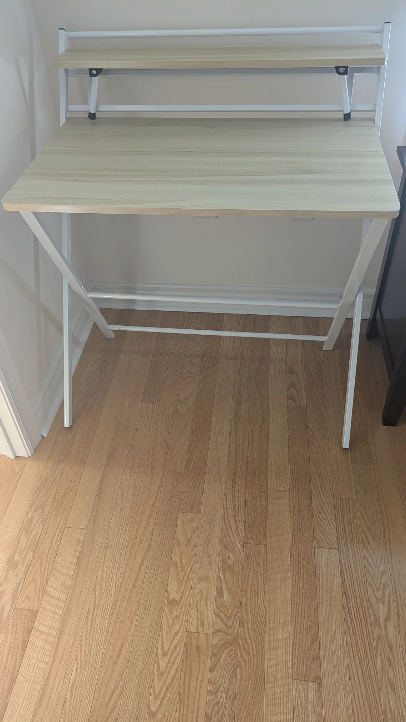 Folding Desk with a small top shelf