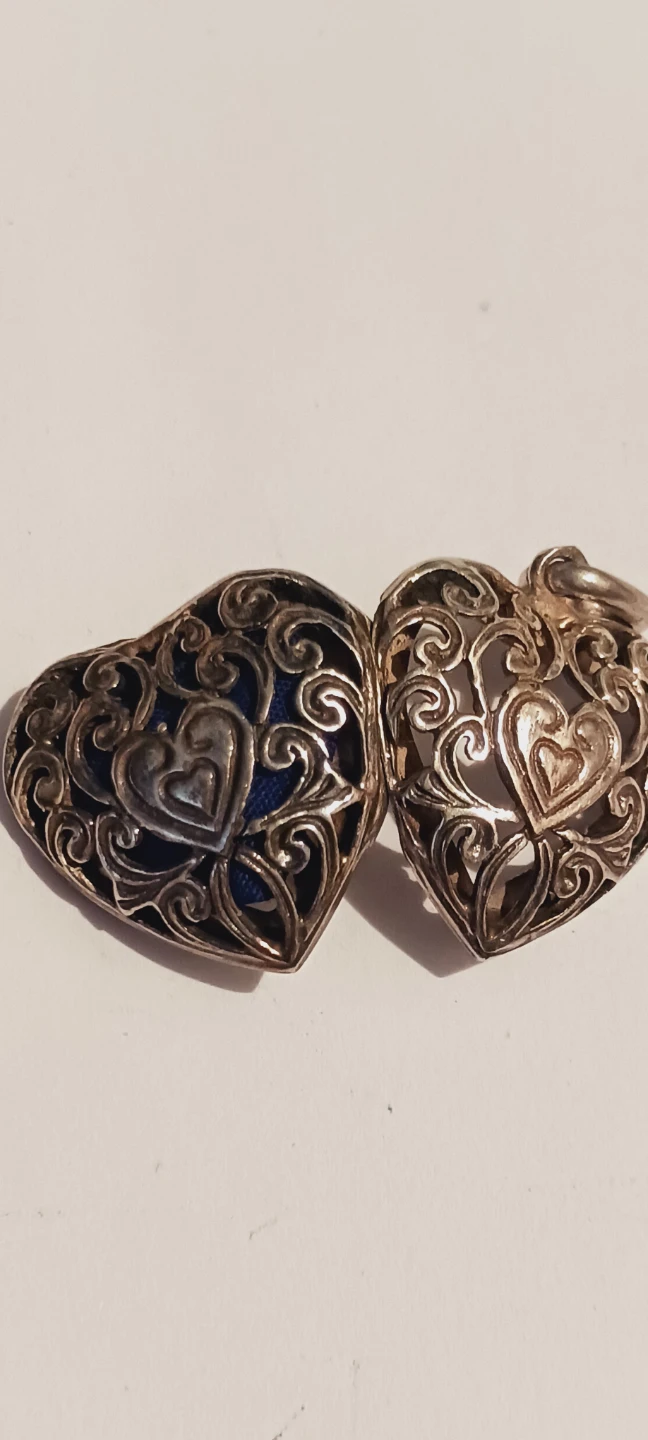 REO STERLING SILVER 925 Heart Locket Pendant - photo 4