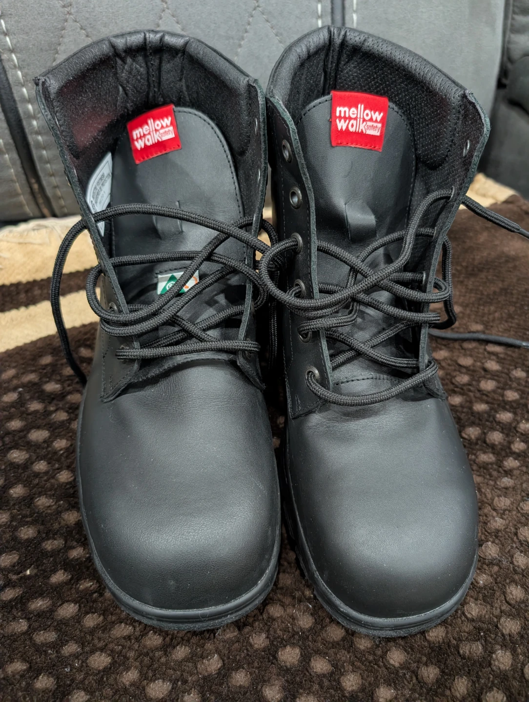 Women's Mellow Walk Maddy Work Boots Size 8.5 Black