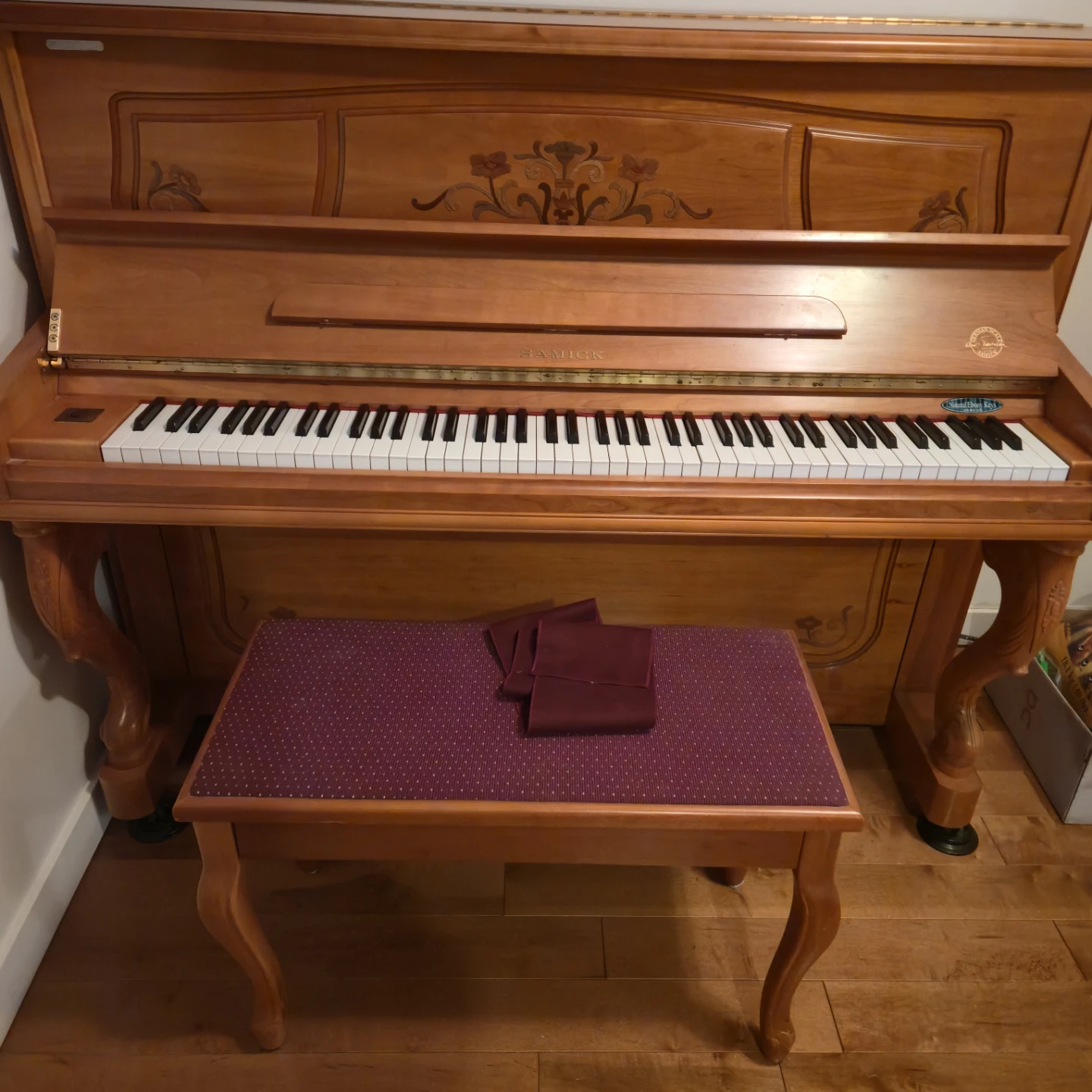 Samick Upright Piano with Bench