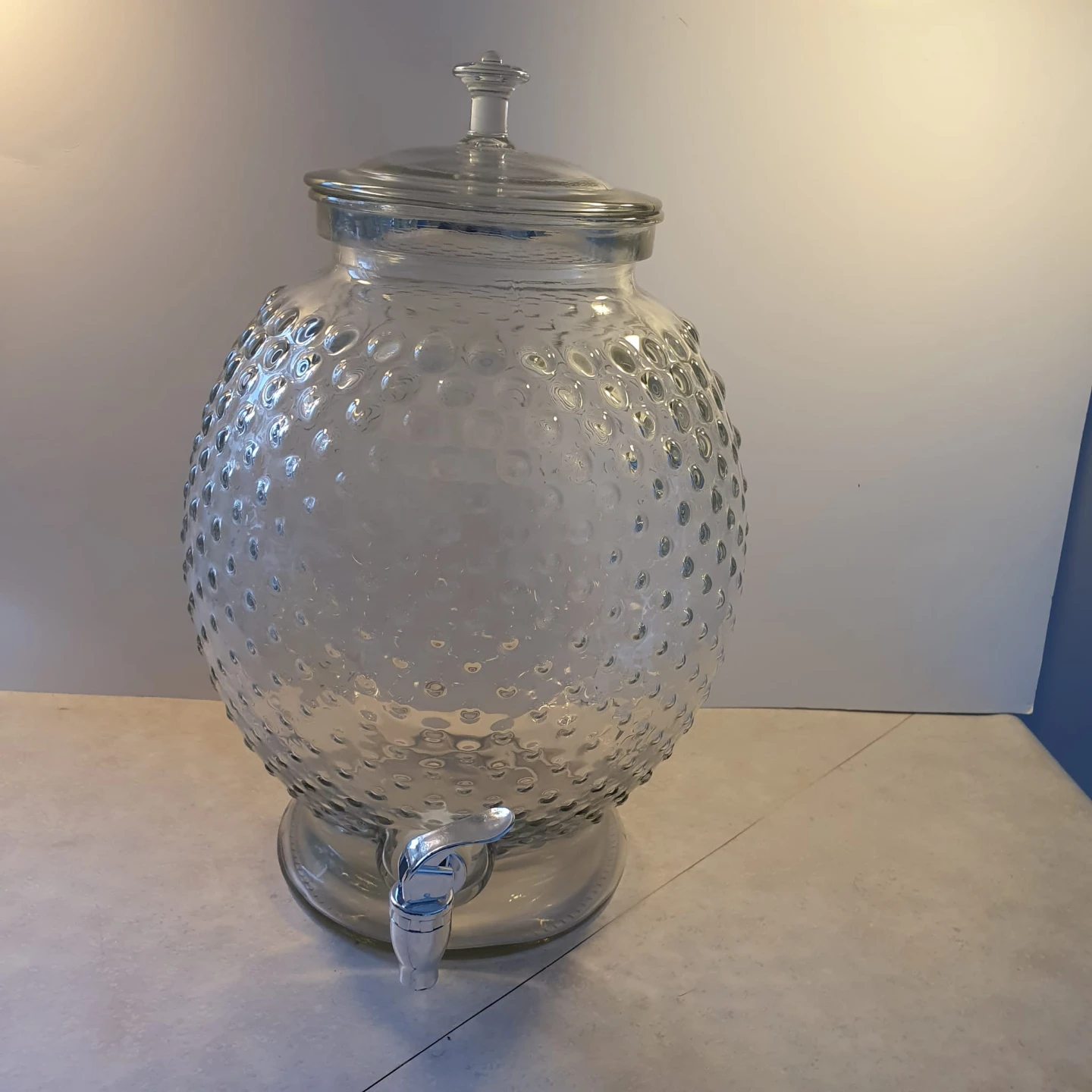 Glass Beverage Dispenser with Spigot