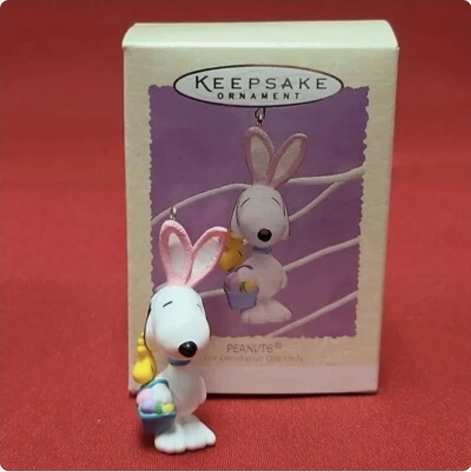 New Peanuts Easter Ornament Snoopy Hallmark Collection 1995