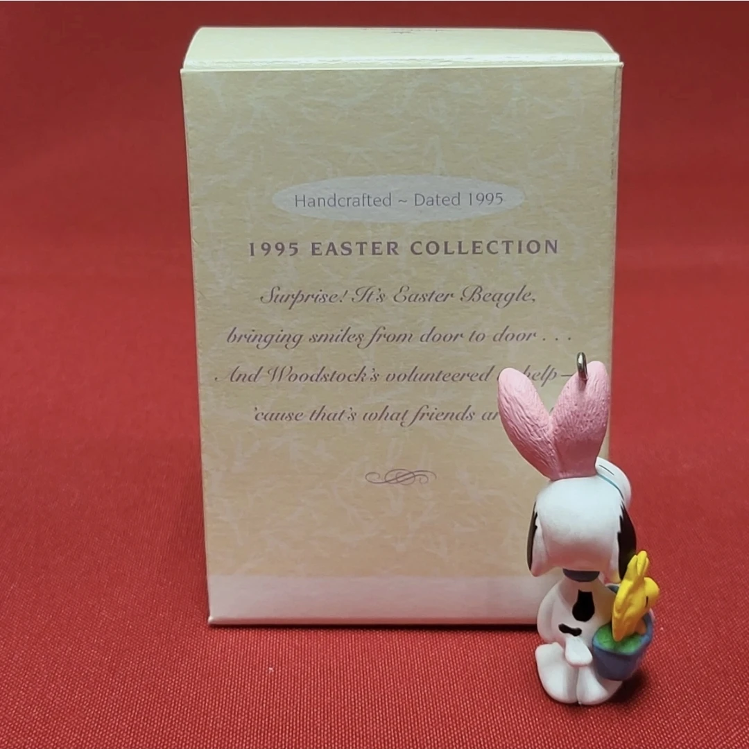 New Peanuts Easter Ornament Snoopy Hallmark Collection 1995 - photo 2