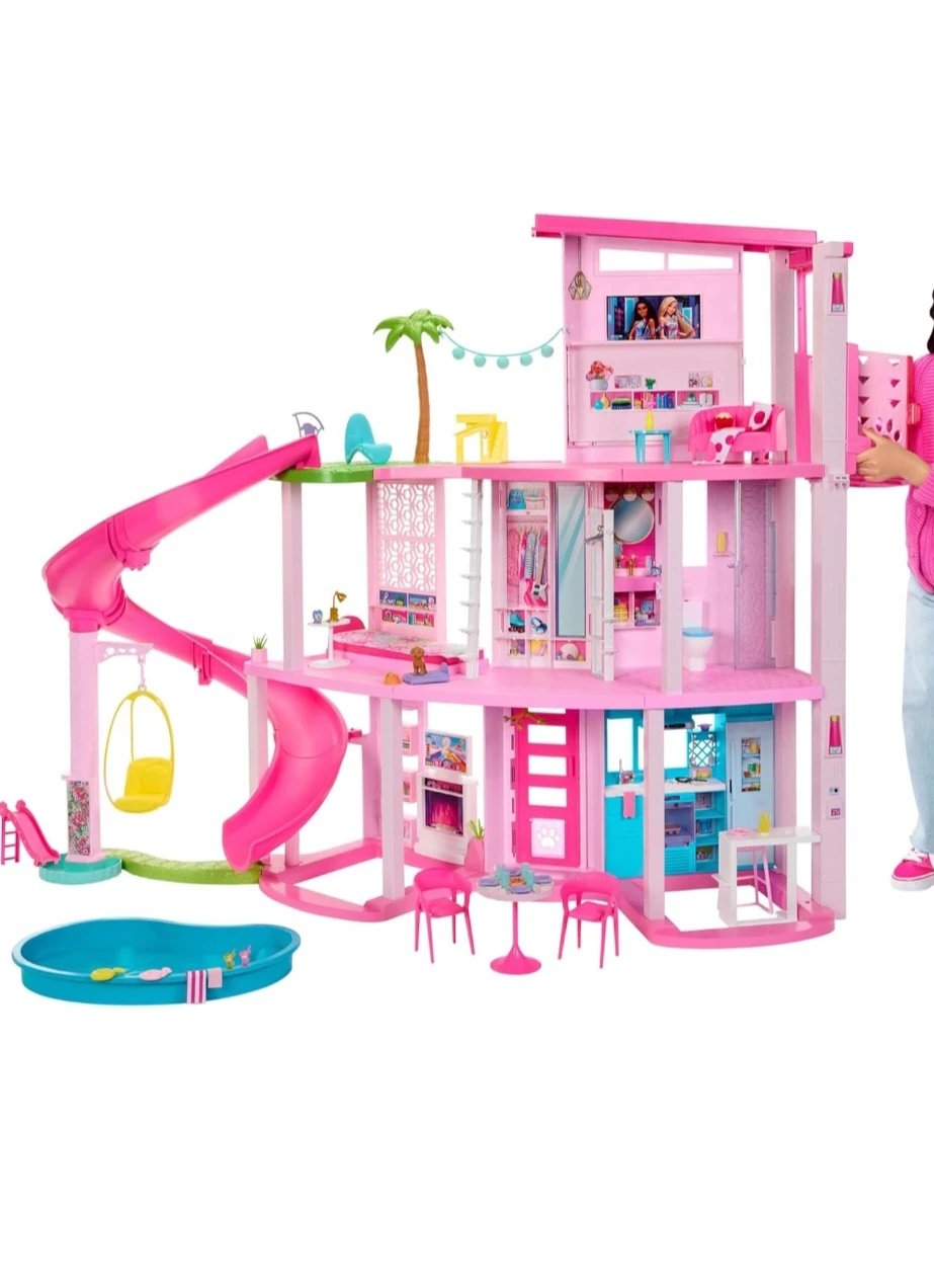 Barbie Dreamhouse Playset with Slide and Pool