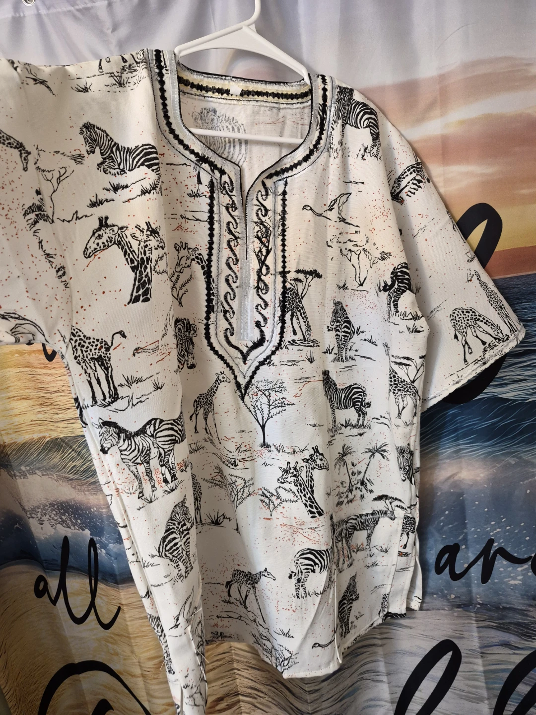 Short Sleeve African Print Shirt