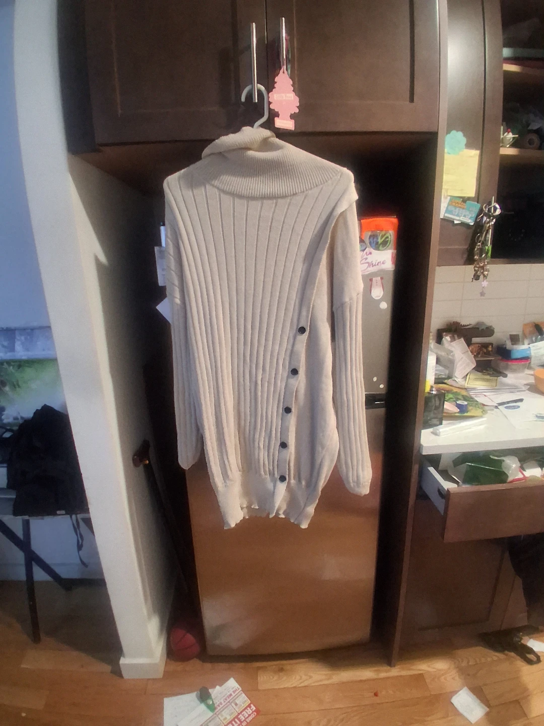 SHEIN CURVE Beige Knit Sweater dress- 3XL
