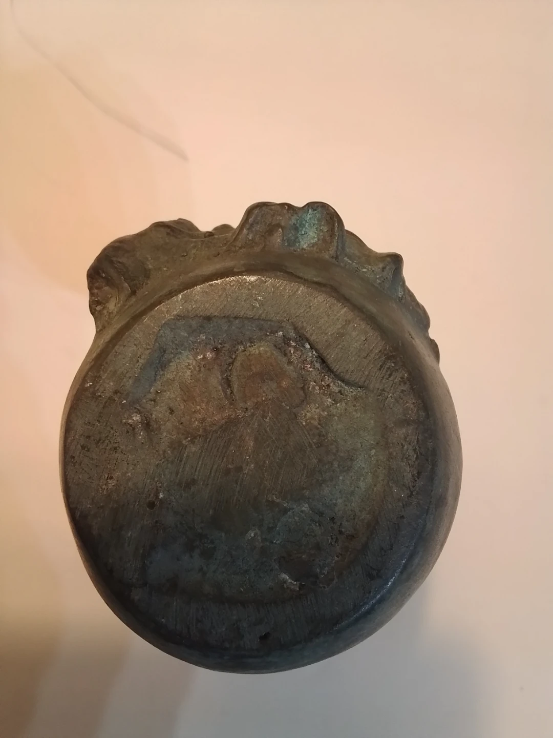 Antique Art Nouveau / Meiji Period Cast Bronze Miniature Vase - photo 4
