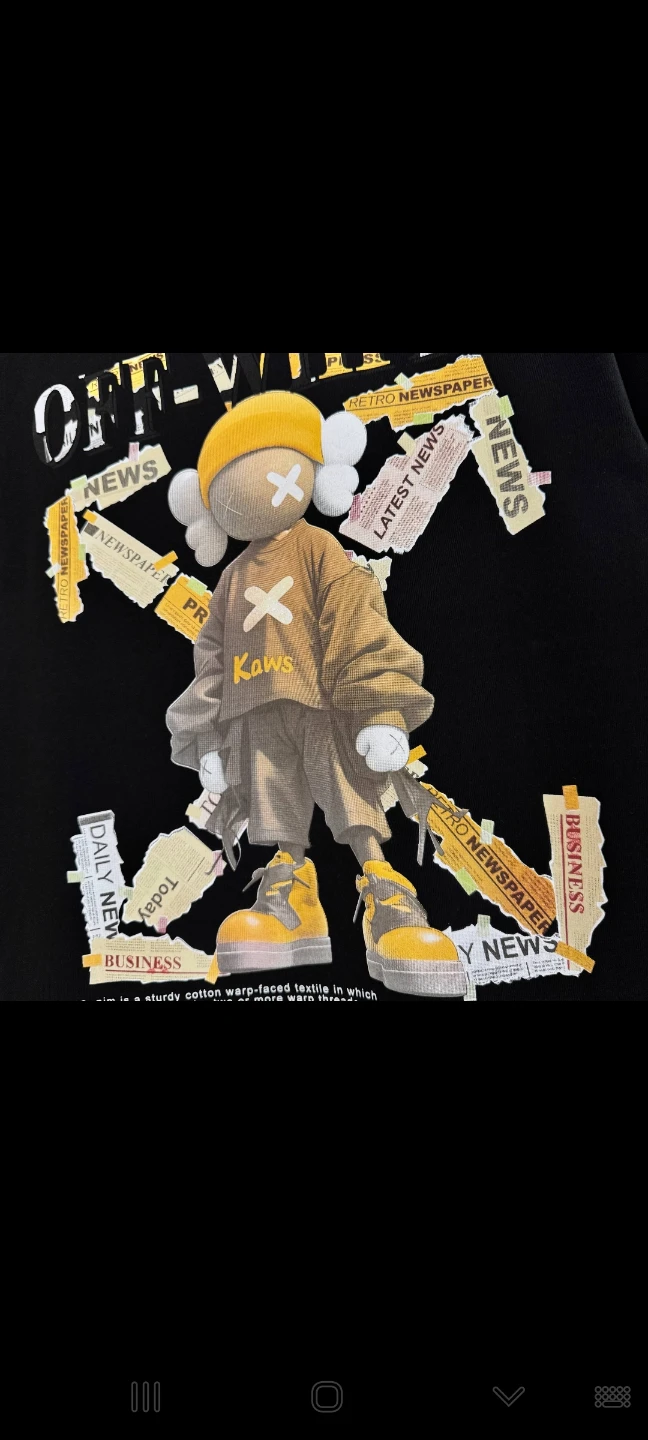 OFF-WHITE Kaws Graphic T-Shirt Black - photo 3