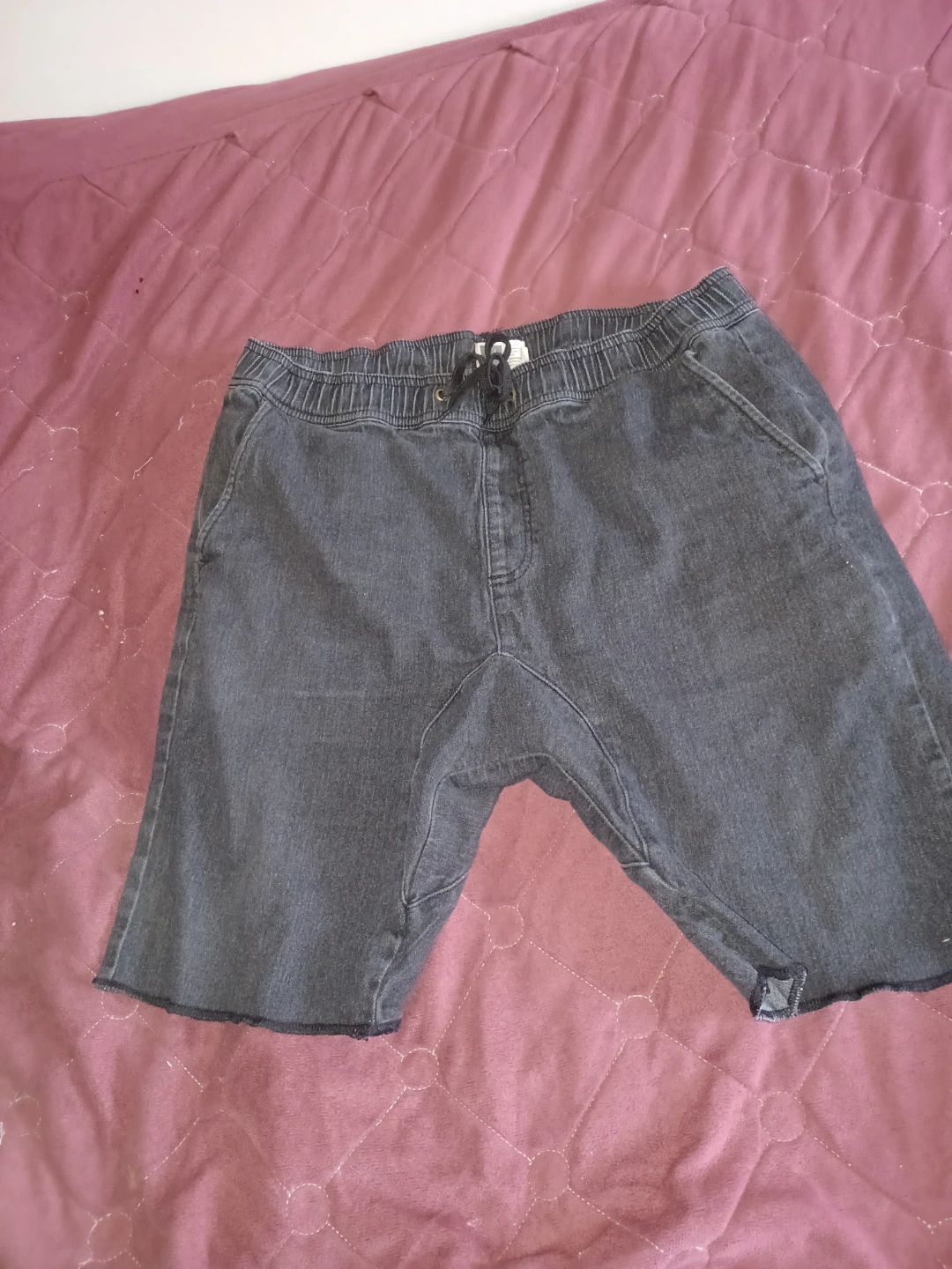 RA Black Denim Shorts - photo 4