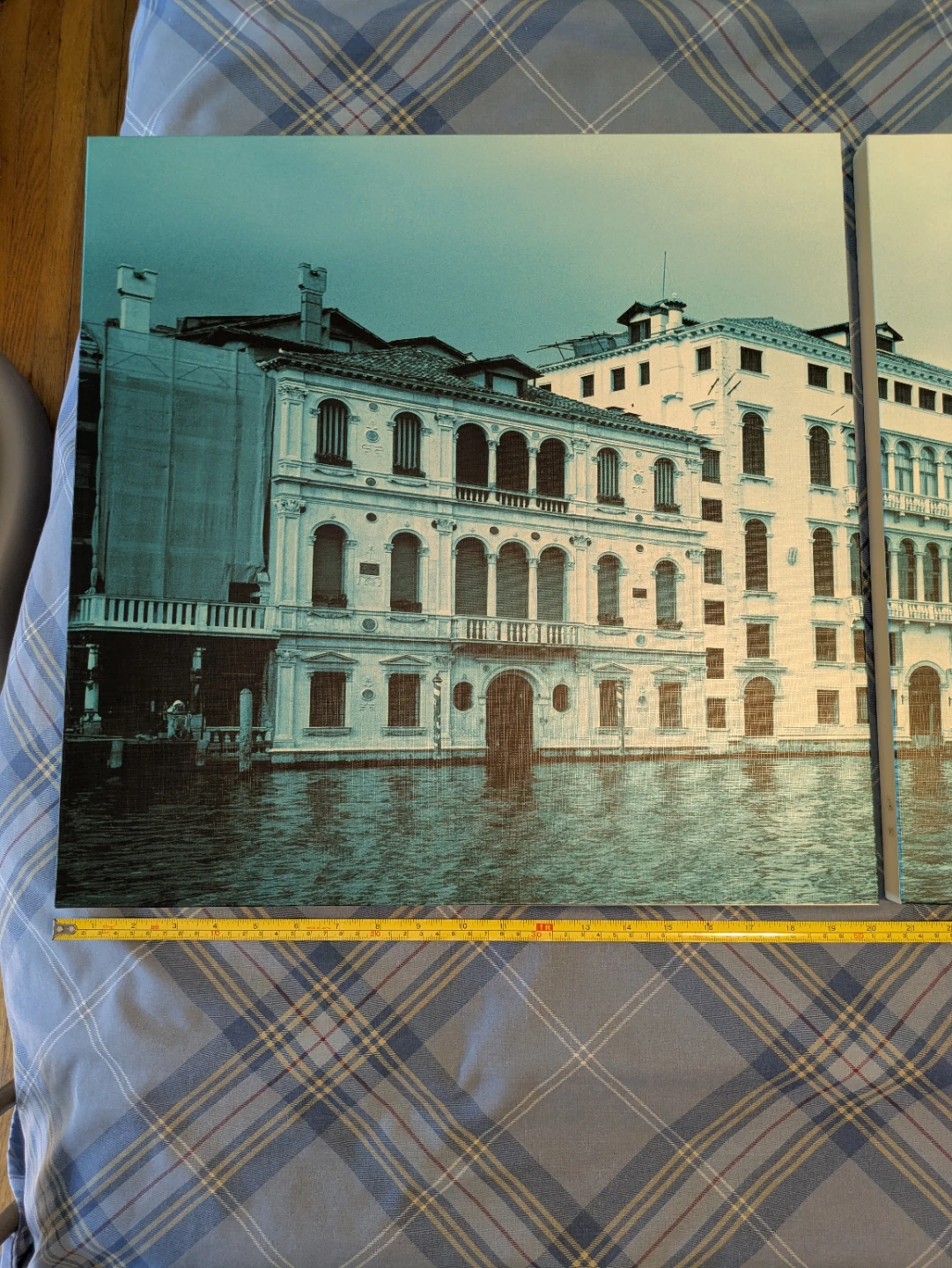 Venice Canal Scene Canvas Art Print Triptych - photo 2