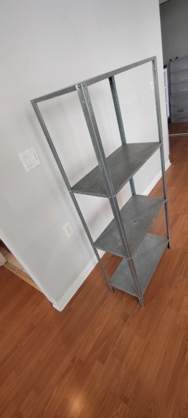 Galvanized Metal 4-Shelf Unit - photo 4